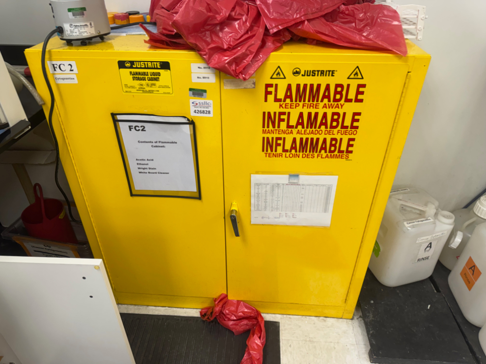 Image of Justrite 30 Gallon Flammable Liquid Storage Cabinet
